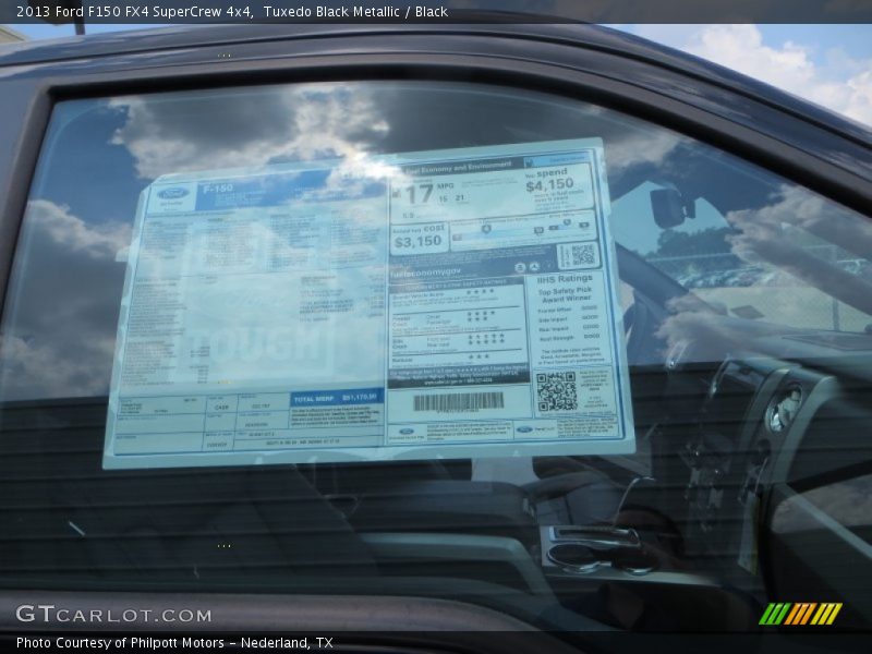 Tuxedo Black Metallic / Black 2013 Ford F150 FX4 SuperCrew 4x4