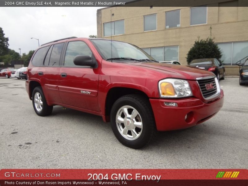 Magnetic Red Metallic / Medium Pewter 2004 GMC Envoy SLE 4x4