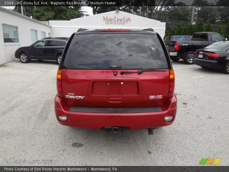 Magnetic Red Metallic / Medium Pewter 2004 GMC Envoy SLE 4x4