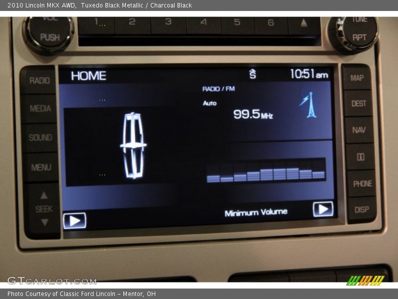 Tuxedo Black Metallic / Charcoal Black 2010 Lincoln MKX AWD