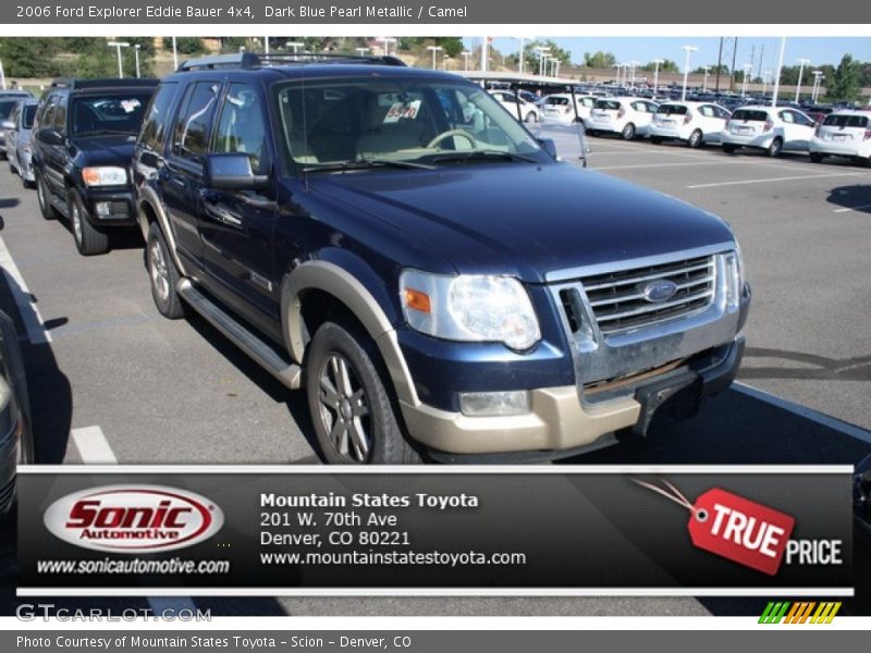 Dark Blue Pearl Metallic / Camel 2006 Ford Explorer Eddie Bauer 4x4