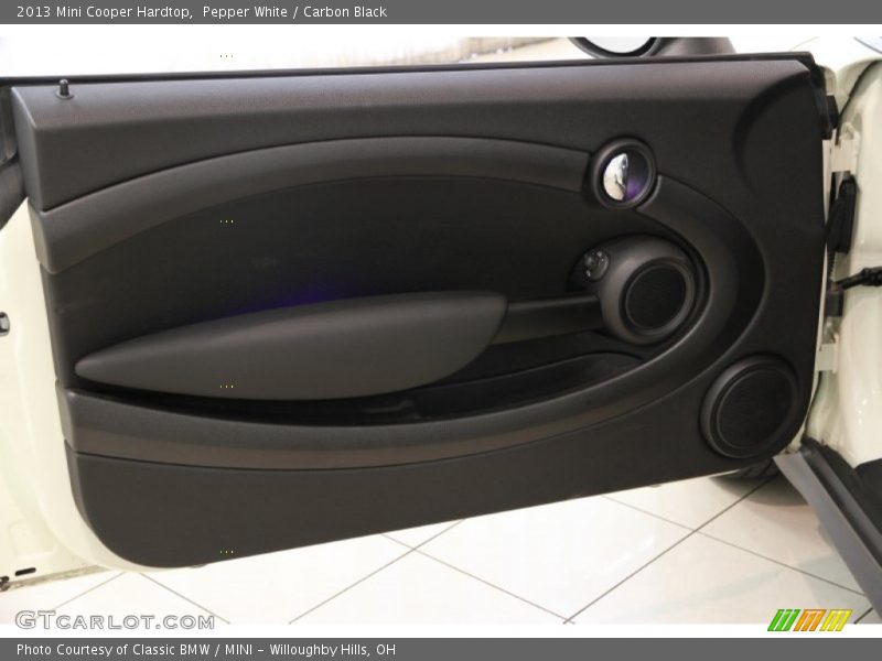 Pepper White / Carbon Black 2013 Mini Cooper Hardtop