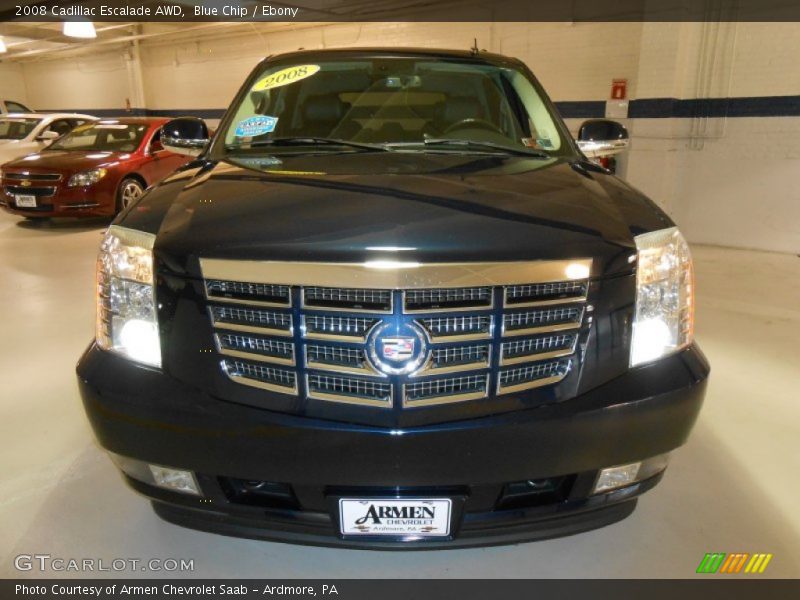 Blue Chip / Ebony 2008 Cadillac Escalade AWD