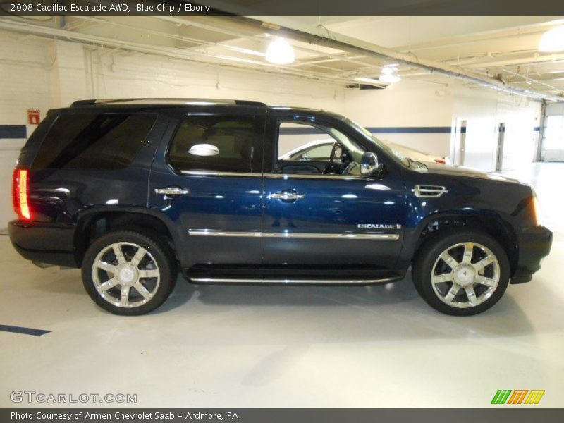 Blue Chip / Ebony 2008 Cadillac Escalade AWD