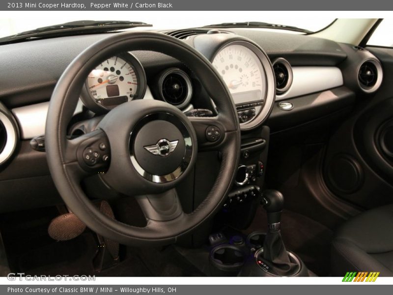 Pepper White / Carbon Black 2013 Mini Cooper Hardtop