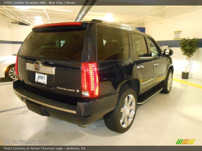 Blue Chip / Ebony 2008 Cadillac Escalade AWD