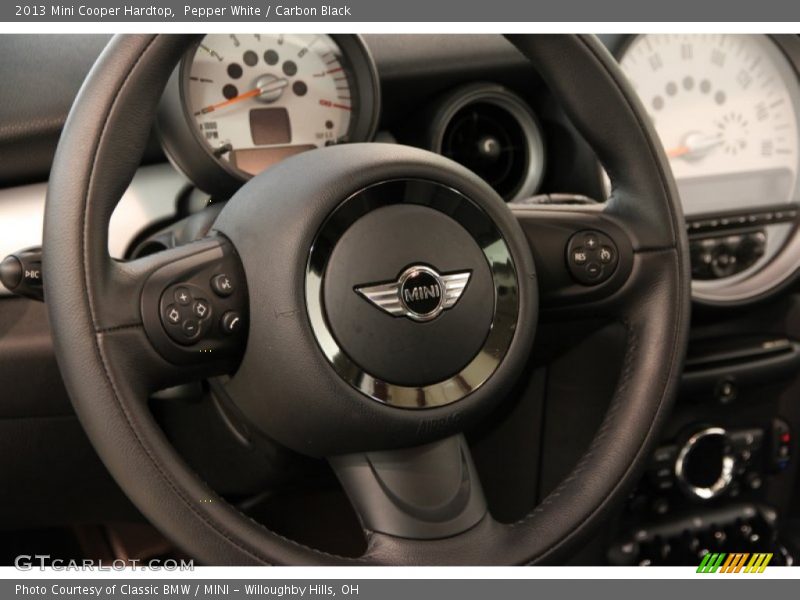 Pepper White / Carbon Black 2013 Mini Cooper Hardtop