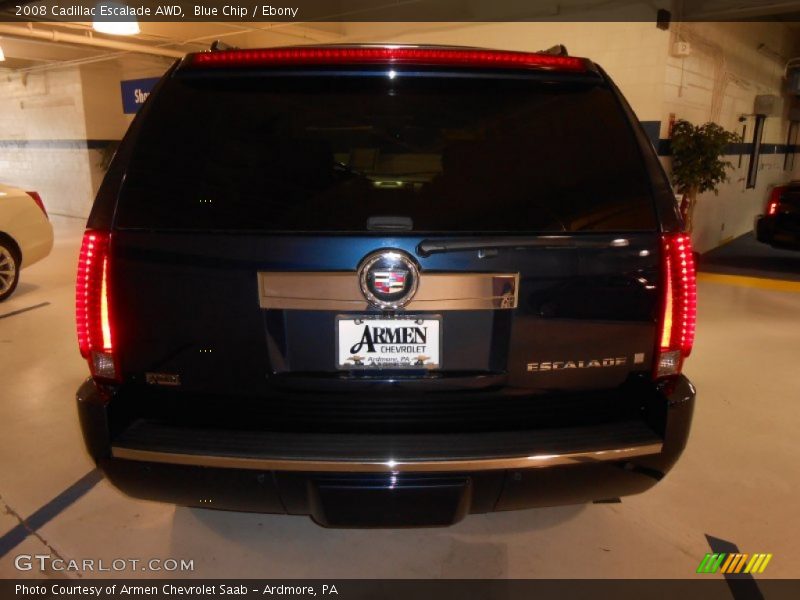 Blue Chip / Ebony 2008 Cadillac Escalade AWD