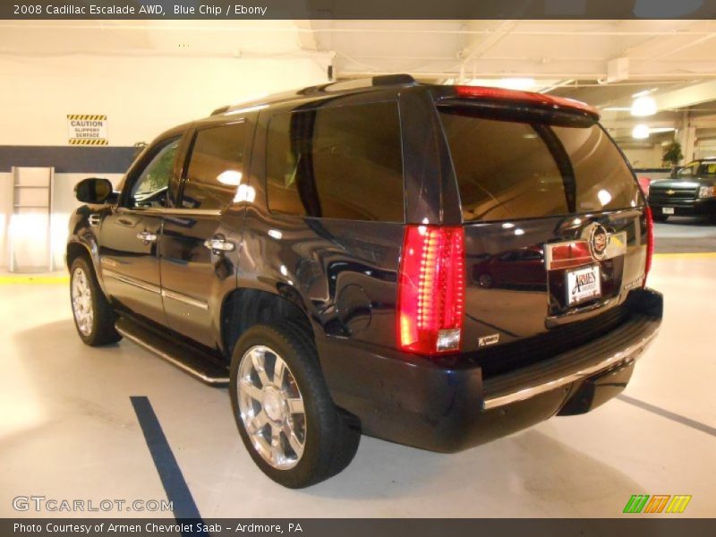 Blue Chip / Ebony 2008 Cadillac Escalade AWD