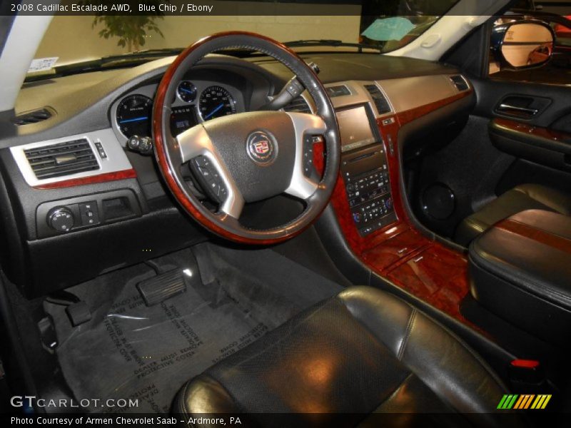 Blue Chip / Ebony 2008 Cadillac Escalade AWD