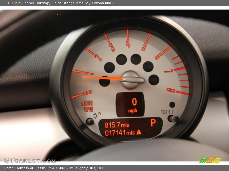 Spice Orange Metallic / Carbon Black 2013 Mini Cooper Hardtop