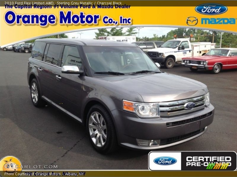 Sterling Grey Metallic / Charcoal Black 2010 Ford Flex Limited AWD