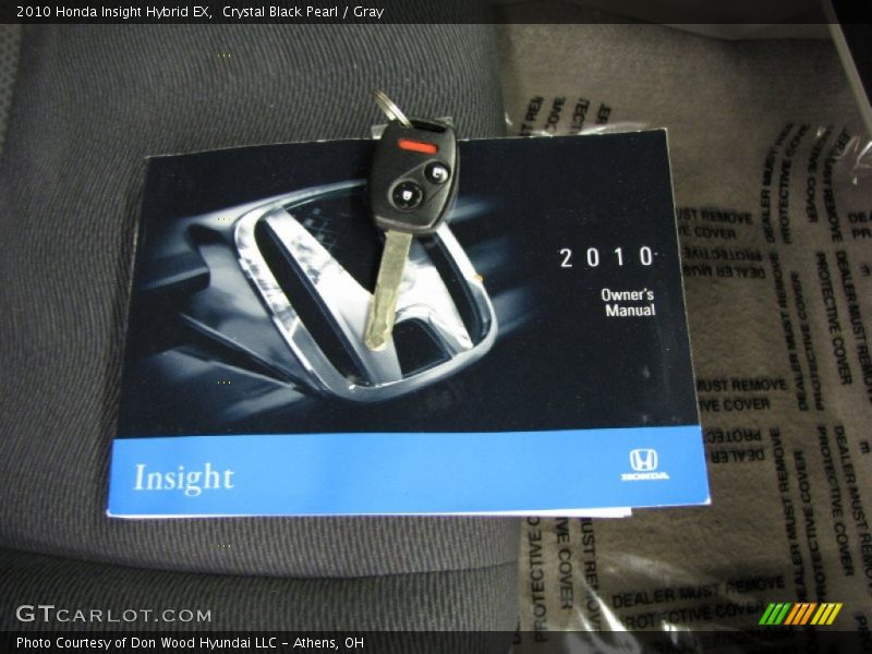 Crystal Black Pearl / Gray 2010 Honda Insight Hybrid EX