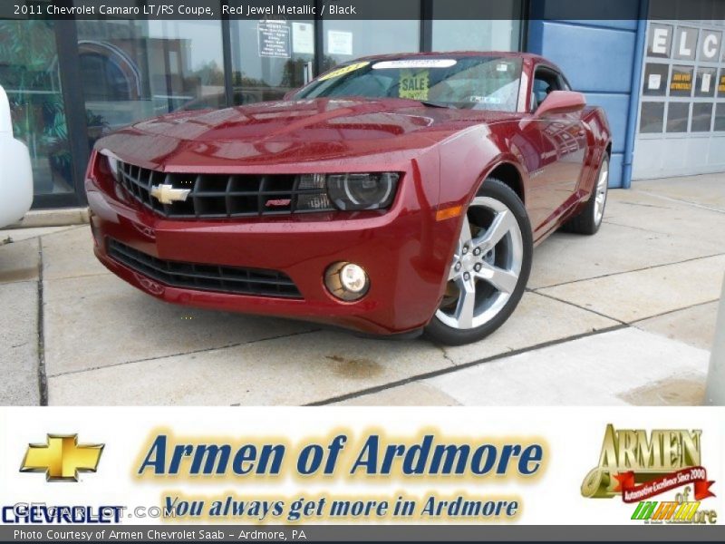 Red Jewel Metallic / Black 2011 Chevrolet Camaro LT/RS Coupe
