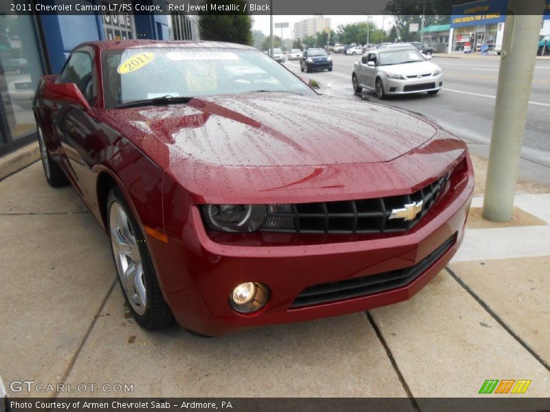 Red Jewel Metallic / Black 2011 Chevrolet Camaro LT/RS Coupe
