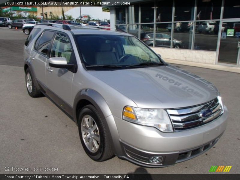 Silver Birch Metallic / Medium Light Stone 2008 Ford Taurus X SEL AWD