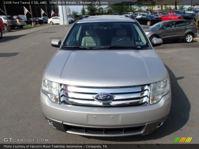 Silver Birch Metallic / Medium Light Stone 2008 Ford Taurus X SEL AWD