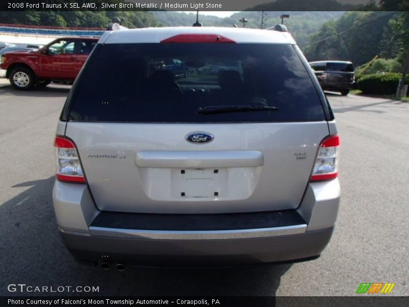 Silver Birch Metallic / Medium Light Stone 2008 Ford Taurus X SEL AWD