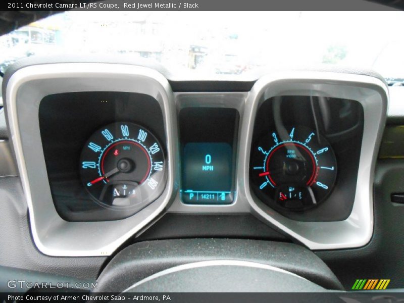 Red Jewel Metallic / Black 2011 Chevrolet Camaro LT/RS Coupe