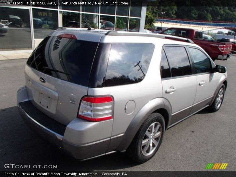 Silver Birch Metallic / Medium Light Stone 2008 Ford Taurus X SEL AWD