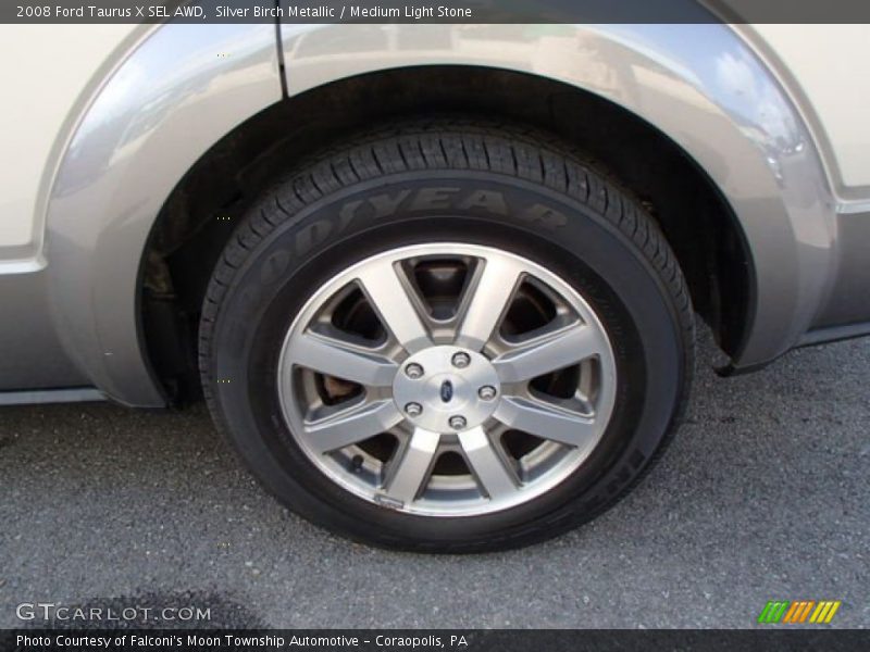 Silver Birch Metallic / Medium Light Stone 2008 Ford Taurus X SEL AWD