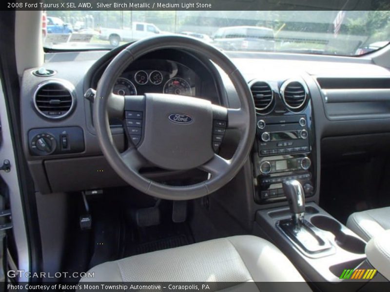 Silver Birch Metallic / Medium Light Stone 2008 Ford Taurus X SEL AWD