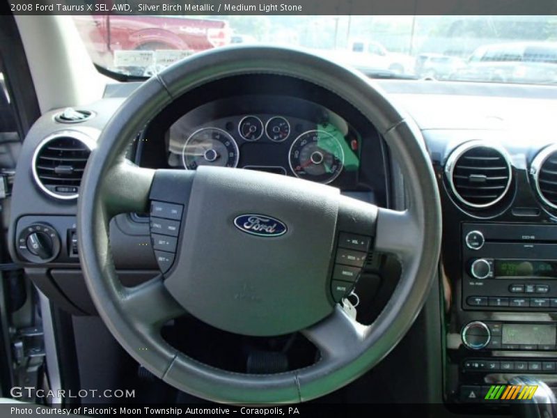 Silver Birch Metallic / Medium Light Stone 2008 Ford Taurus X SEL AWD