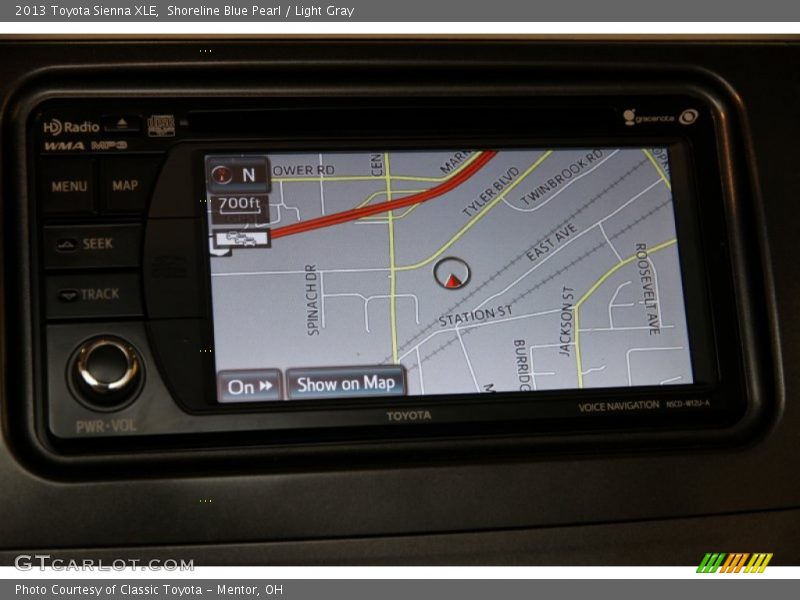 Shoreline Blue Pearl / Light Gray 2013 Toyota Sienna XLE
