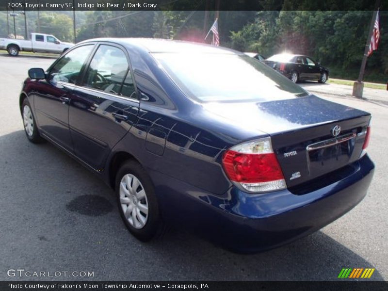 Indigo Ink Pearl / Dark Gray 2005 Toyota Camry SE