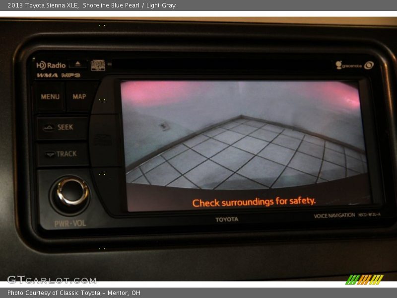 Shoreline Blue Pearl / Light Gray 2013 Toyota Sienna XLE