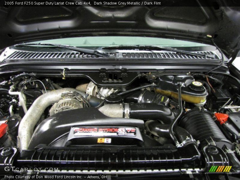 Dark Shadow Grey Metallic / Dark Flint 2005 Ford F250 Super Duty Lariat Crew Cab 4x4