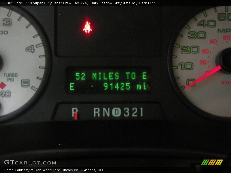 Dark Shadow Grey Metallic / Dark Flint 2005 Ford F250 Super Duty Lariat Crew Cab 4x4