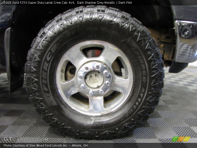 Dark Shadow Grey Metallic / Dark Flint 2005 Ford F250 Super Duty Lariat Crew Cab 4x4