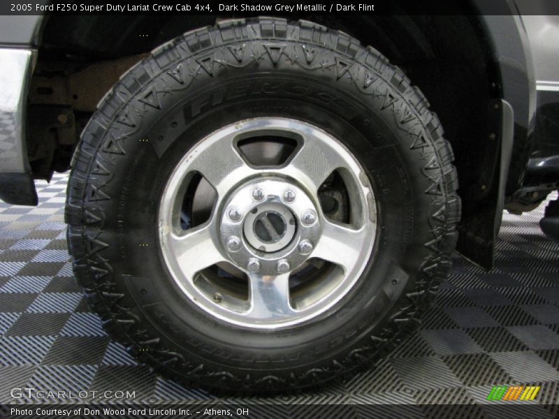 Dark Shadow Grey Metallic / Dark Flint 2005 Ford F250 Super Duty Lariat Crew Cab 4x4