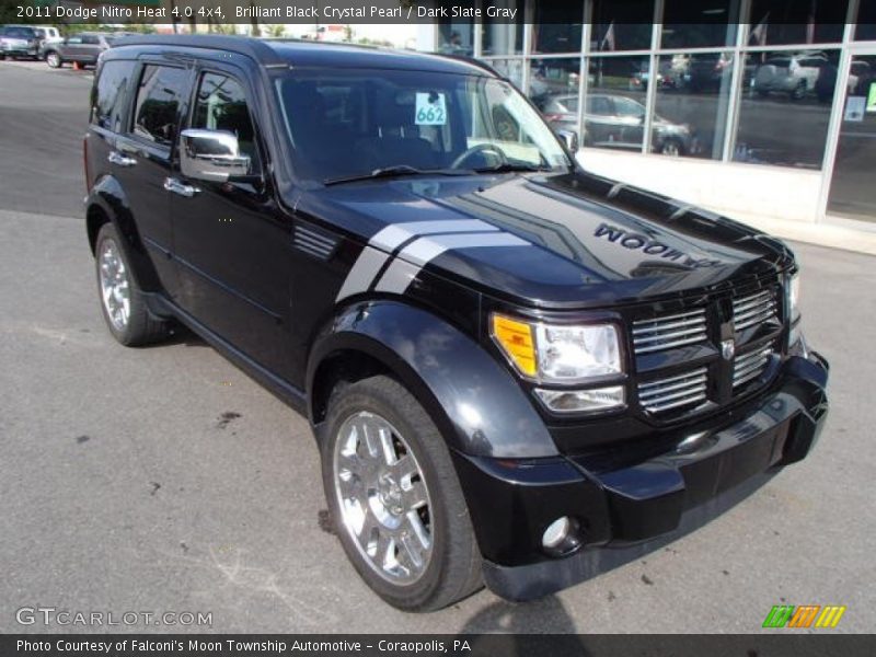 Brilliant Black Crystal Pearl / Dark Slate Gray 2011 Dodge Nitro Heat 4.0 4x4