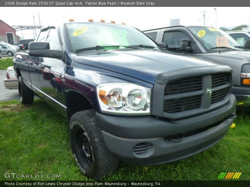 Patriot Blue Pearl / Medium Slate Gray 2008 Dodge Ram 2500 ST Quad Cab 4x4
