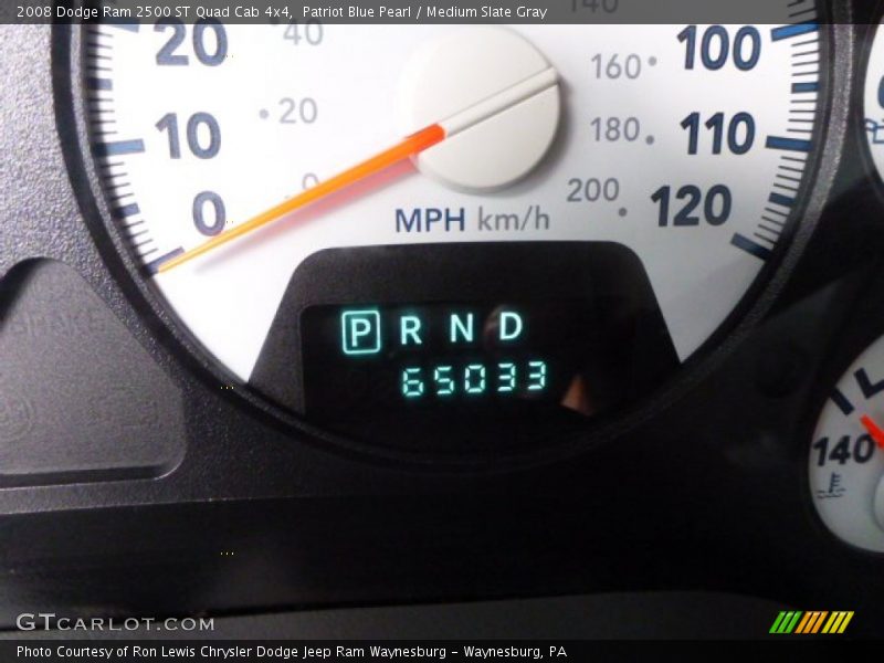 Patriot Blue Pearl / Medium Slate Gray 2008 Dodge Ram 2500 ST Quad Cab 4x4
