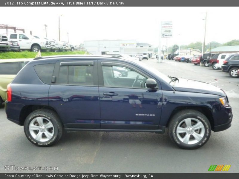 True Blue Pearl / Dark Slate Gray 2012 Jeep Compass Latitude 4x4