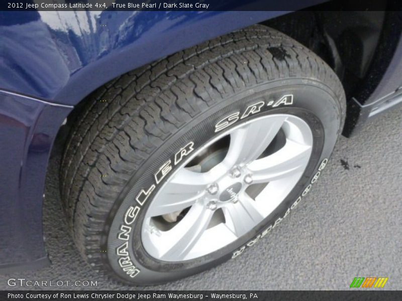 True Blue Pearl / Dark Slate Gray 2012 Jeep Compass Latitude 4x4