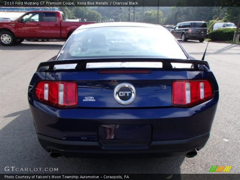 Kona Blue Metallic / Charcoal Black 2010 Ford Mustang GT Premium Coupe