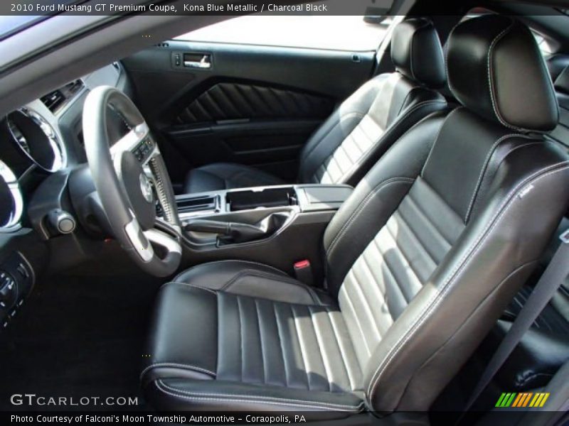 Kona Blue Metallic / Charcoal Black 2010 Ford Mustang GT Premium Coupe