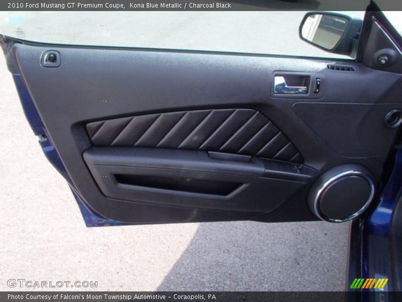 Kona Blue Metallic / Charcoal Black 2010 Ford Mustang GT Premium Coupe