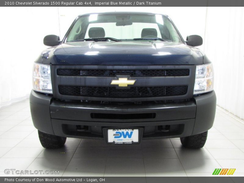 Imperial Blue Metallic / Dark Titanium 2010 Chevrolet Silverado 1500 Regular Cab 4x4