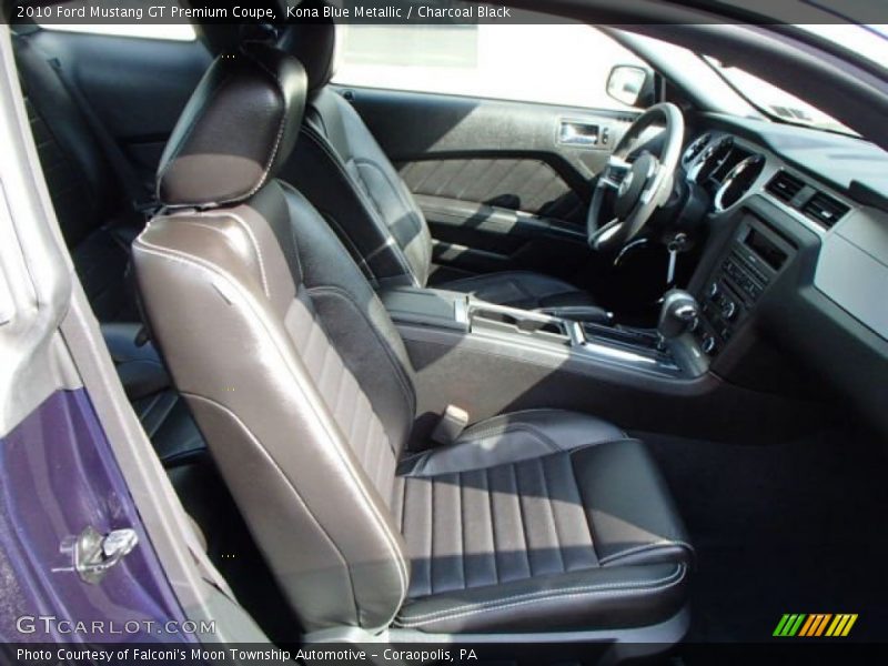 Kona Blue Metallic / Charcoal Black 2010 Ford Mustang GT Premium Coupe