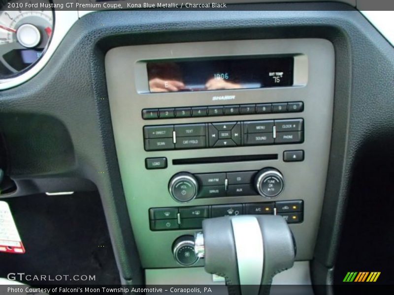 Kona Blue Metallic / Charcoal Black 2010 Ford Mustang GT Premium Coupe