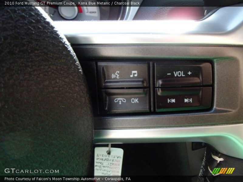 Kona Blue Metallic / Charcoal Black 2010 Ford Mustang GT Premium Coupe