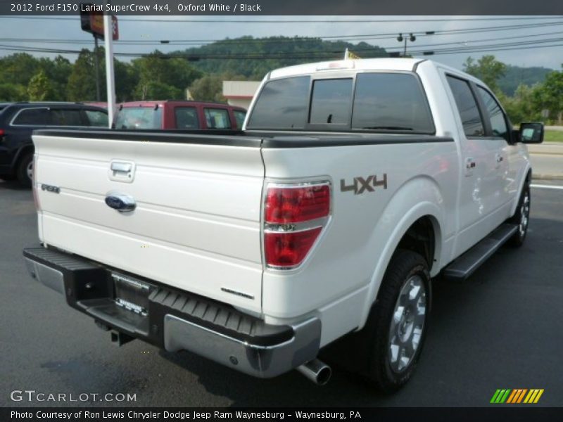 Oxford White / Black 2012 Ford F150 Lariat SuperCrew 4x4