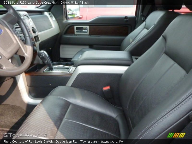 Oxford White / Black 2012 Ford F150 Lariat SuperCrew 4x4