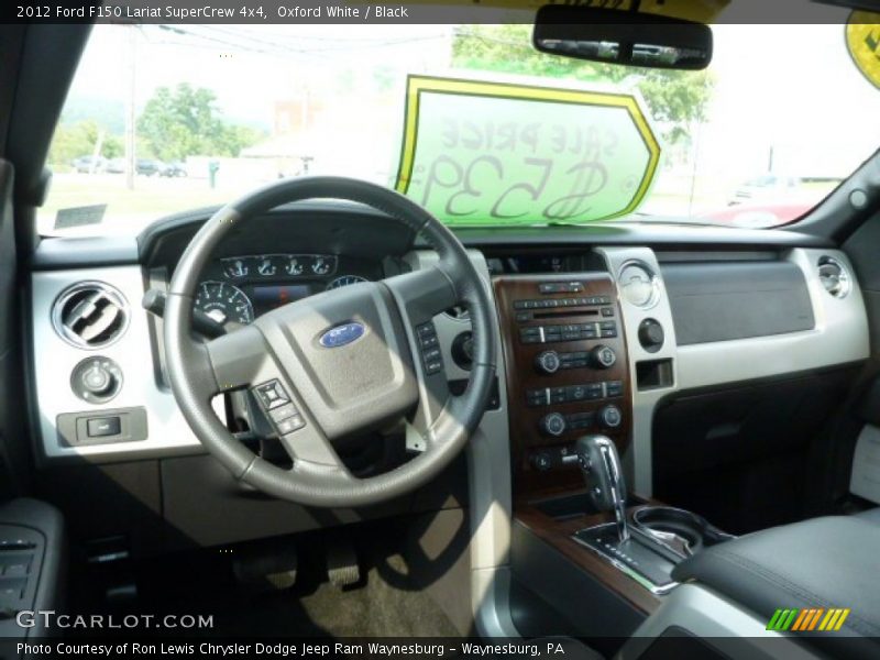 Oxford White / Black 2012 Ford F150 Lariat SuperCrew 4x4