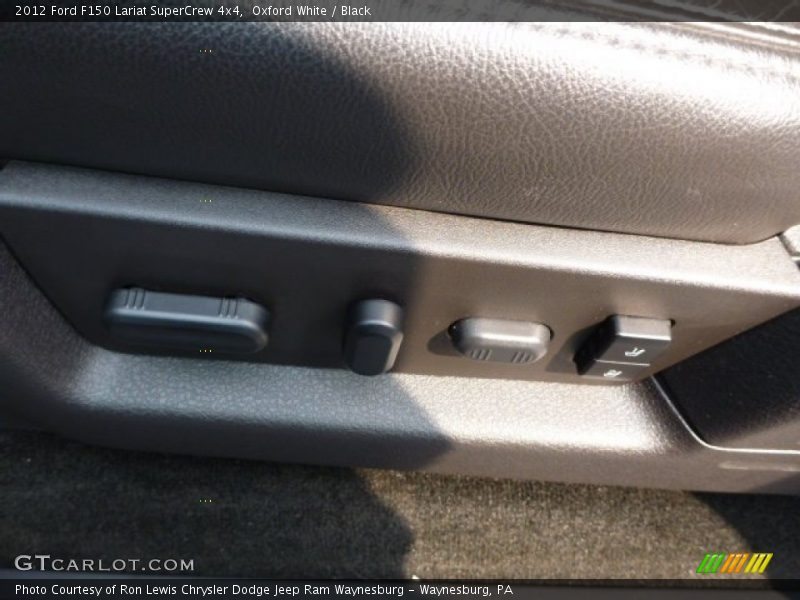 Oxford White / Black 2012 Ford F150 Lariat SuperCrew 4x4